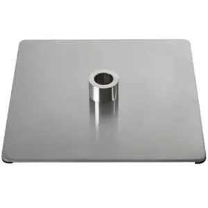 Omega square brushed chrome